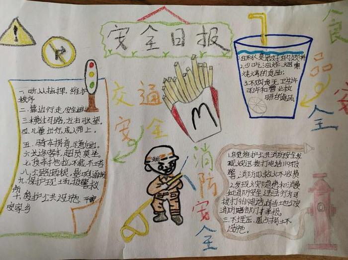 小学生安全知识大全手抄报 安全小知识手抄报简单