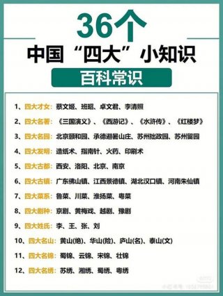 中国的常识知识二年级；中国常识知识大全小学
