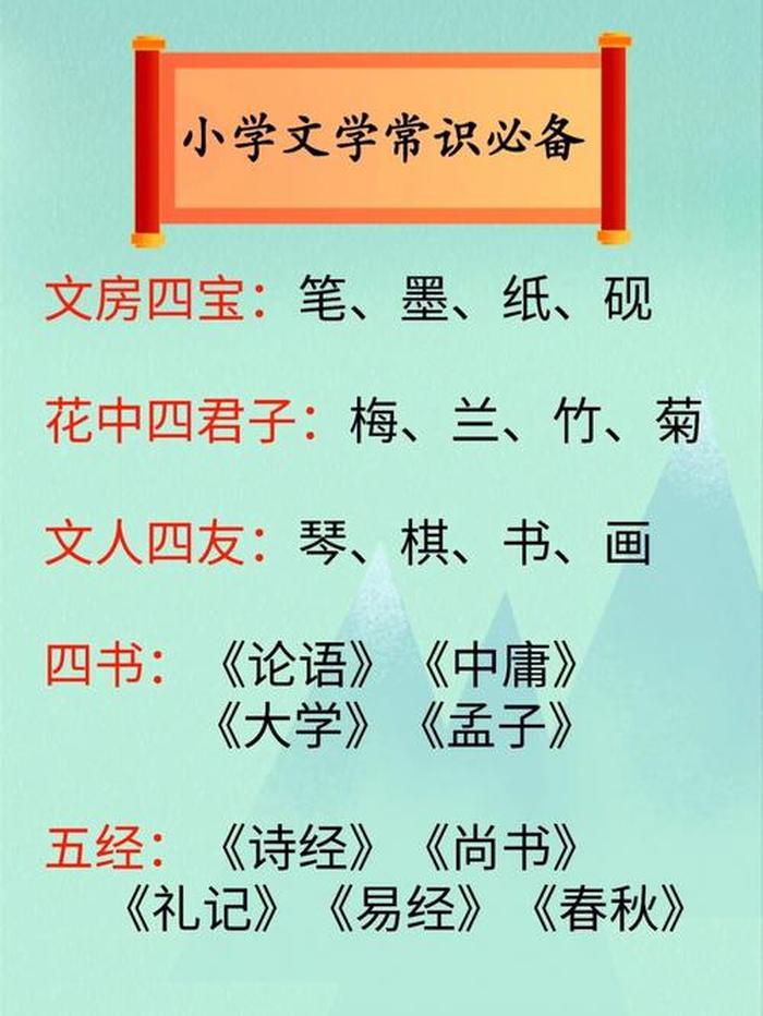 小学生的生活常识大全；小学课外知识积累大全