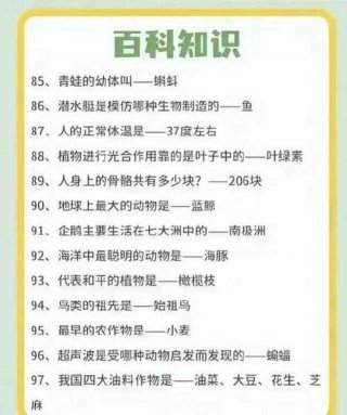百科知识篇，知识百科大全