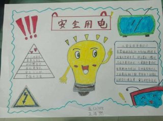 科学小常识100条手抄报图片 - 安全小贴士手抄报