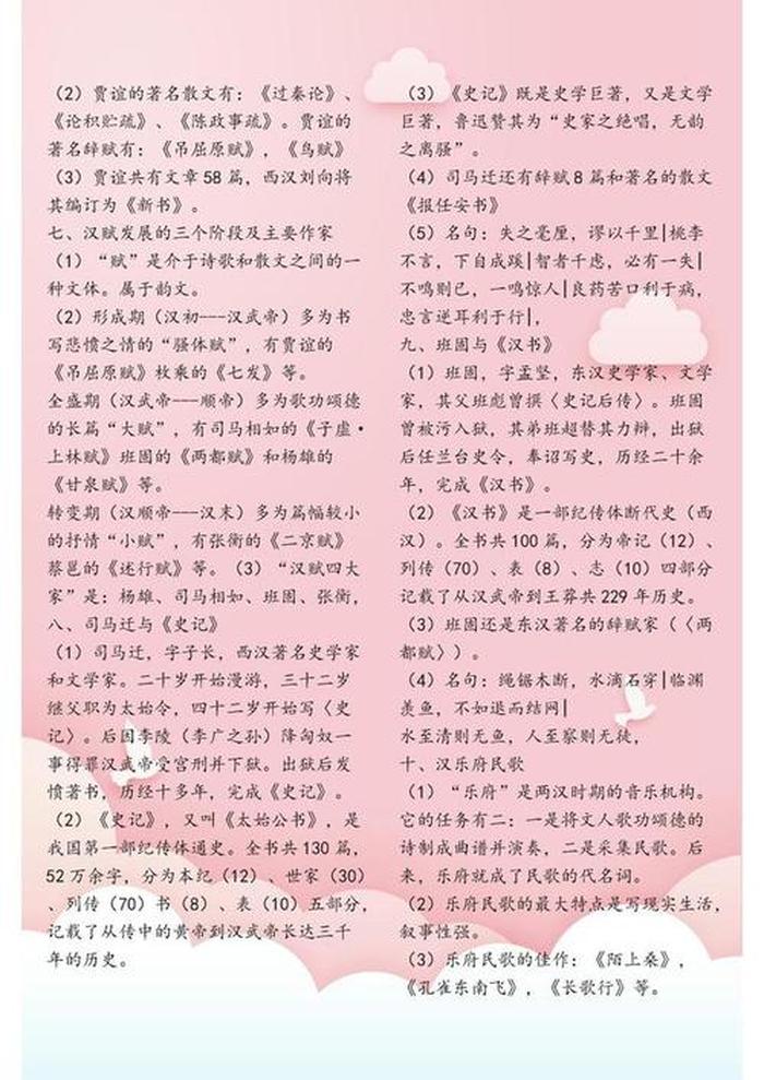 文学常识大全必背 初中语文必背文学常识大全