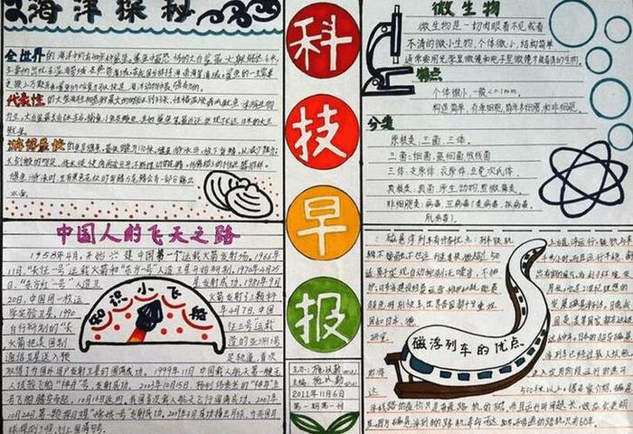 科技手抄报内容摘抄30字、科技内容简短50字
