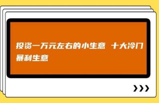 比较冷门的行业 - 2023商机小生意