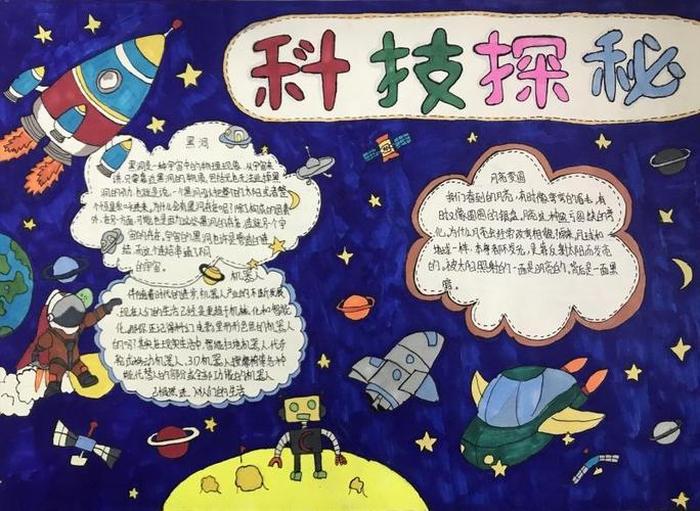 现代科技知识大全手抄报、科技知识小报图片