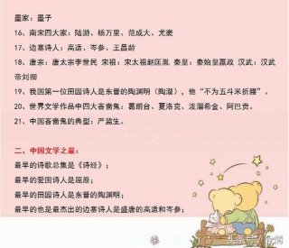 中国人必知的365个文化常识，小学生必背中国之最