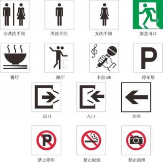 生活常见标识牌图片、公共标识标牌大全