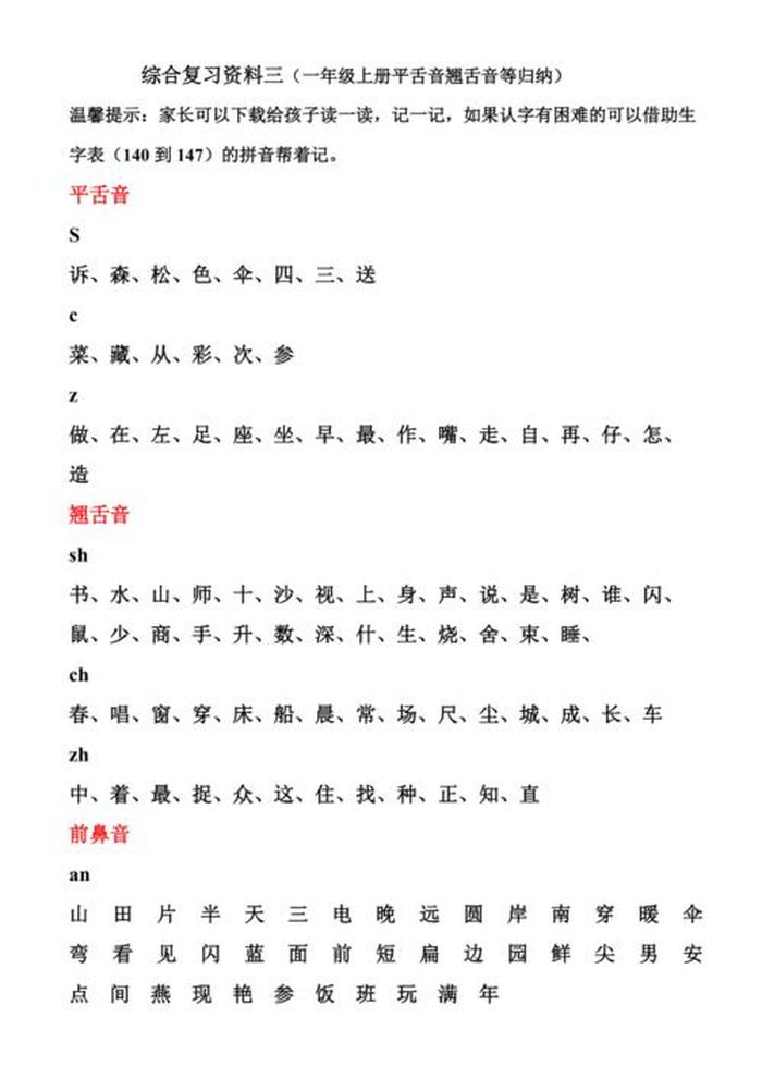拼音基本知识，汉语拼音的平舌音和翘舌音
