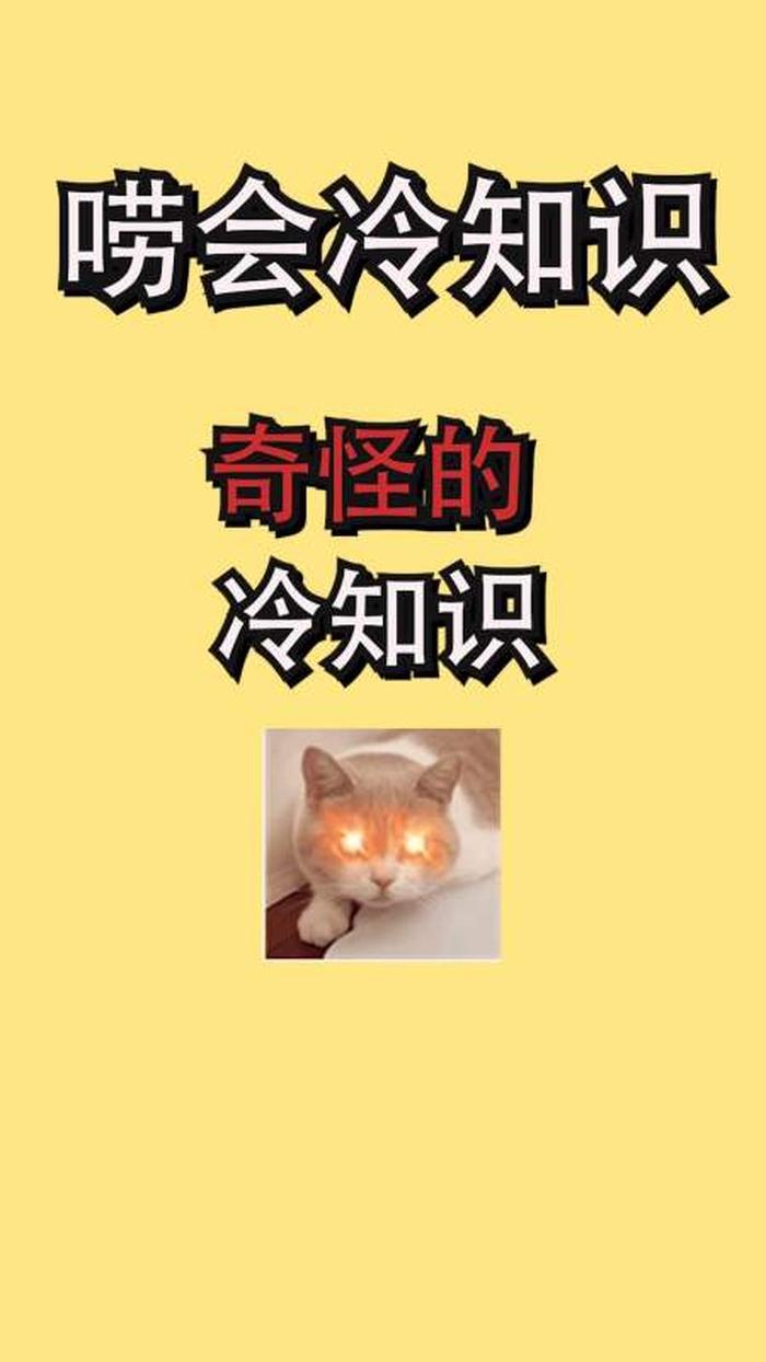 冷知识大盘点，史上最有用的冷知识