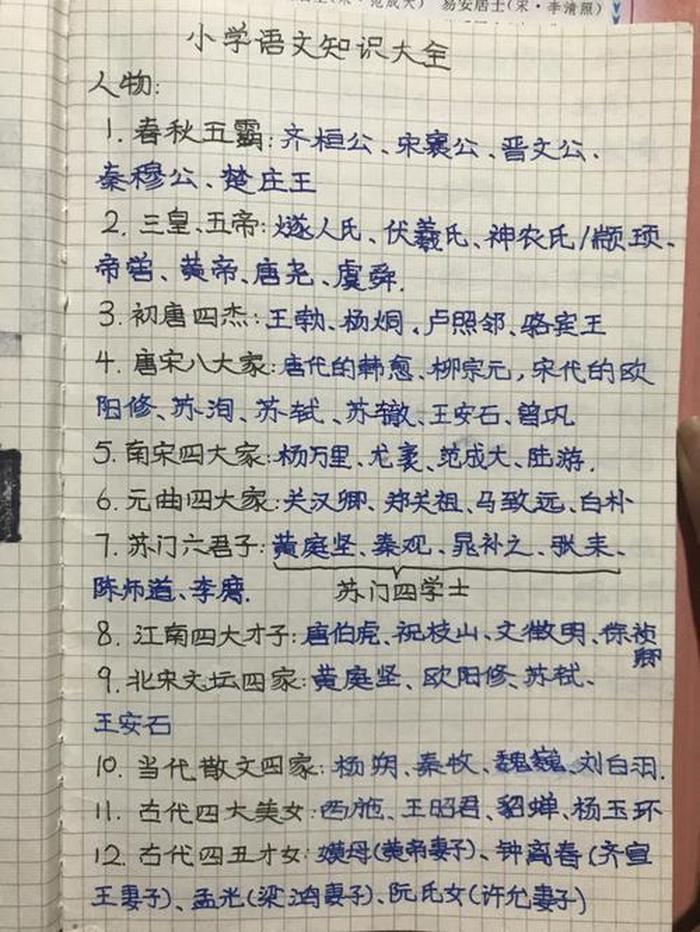 小学语文百科知识汇总 一年级百科知识汇总