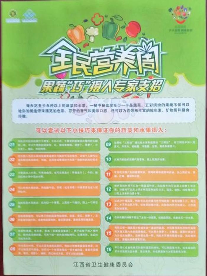 营养健康知识宣传内容；营养健康宣教活动培训内容