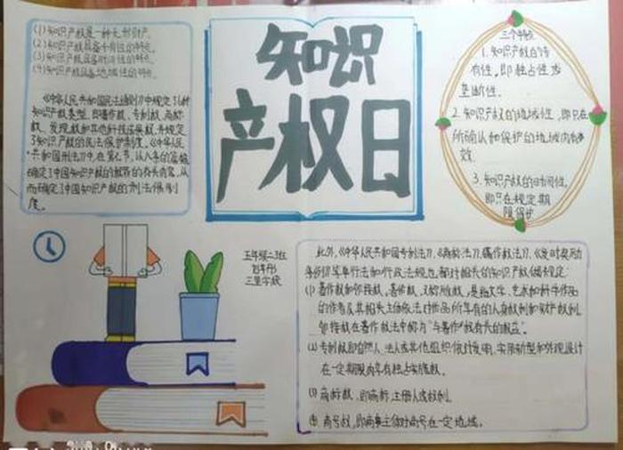 知识产权宣传画手抄报 知识产权手抄报内容大全