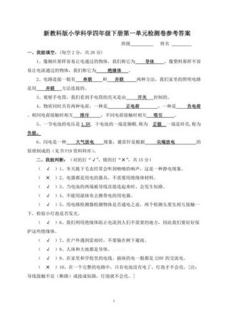 小学4年级科普知识 四年级科普知识竞赛题库