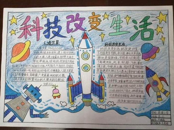 关于科学的知识100字以下，科技小报上面写什么字