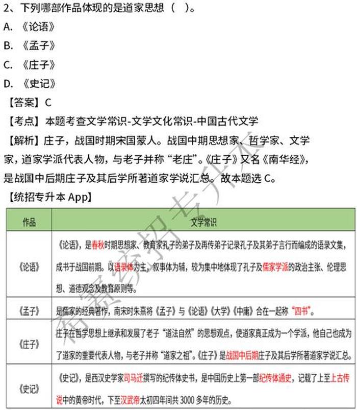 文学常识3000个知识点 - 大学语文必考知识点