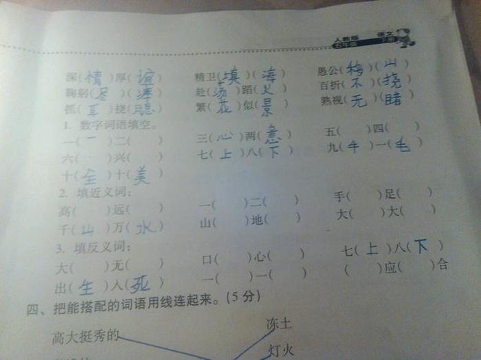 什么的知识填适当词语，怎样的知识填形容词