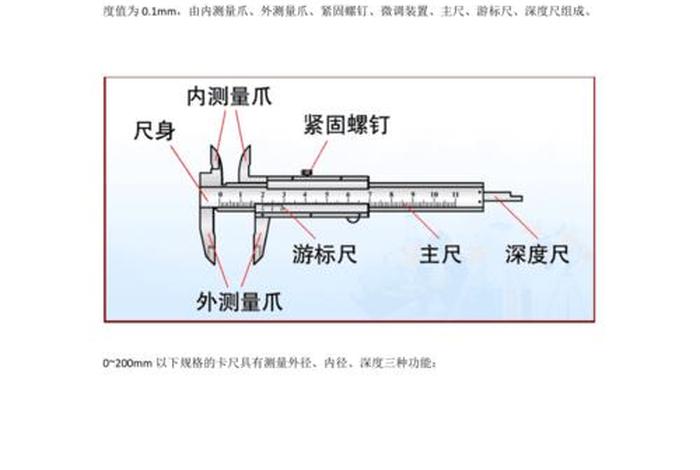 学习使用准确量具进行测量 量具的使用方法和测量方法
