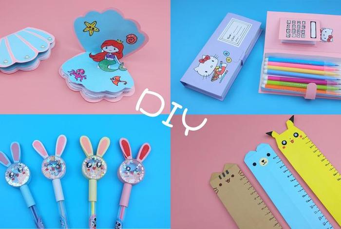 手工制作缩小版学习用品 微缩手工艺品