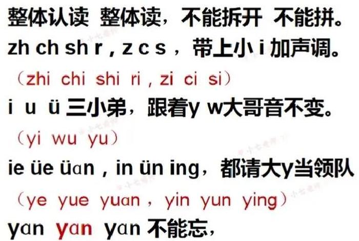 拼音的学习顺序；学拼音分几步