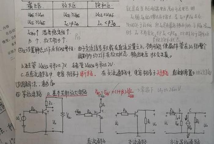 模拟电路学习笔记，模拟电路基础笔记