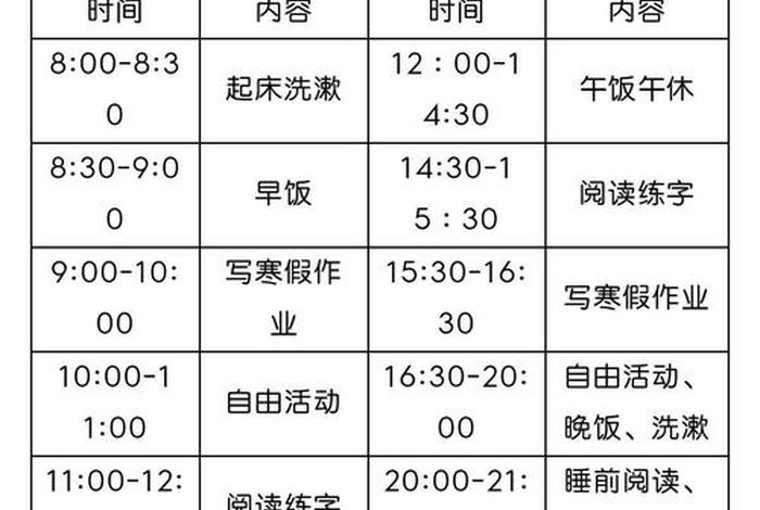 学习时间安排建议，时间安排的建议