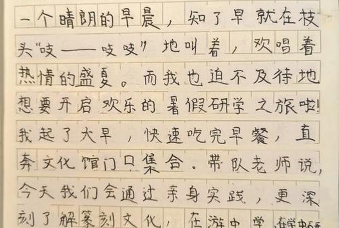 英语研学 - 英语研学旅行作文