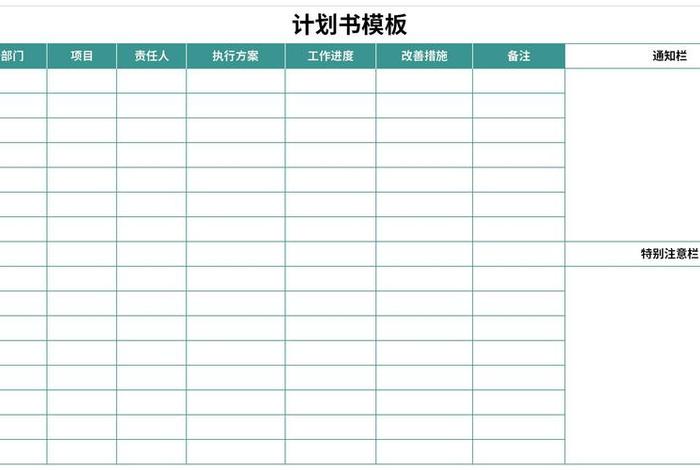 计划书的模板 计划书的模板wps形式是什么