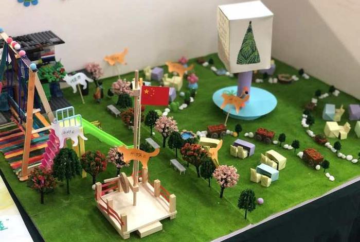 3d学校模型 - 学校模型手工制作图片
