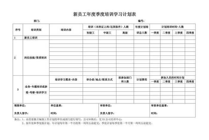 年度学习计划表 年度学期计划