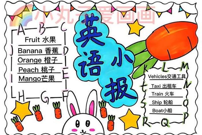三年级的英语 - 三年级的英语手抄报简单又漂亮