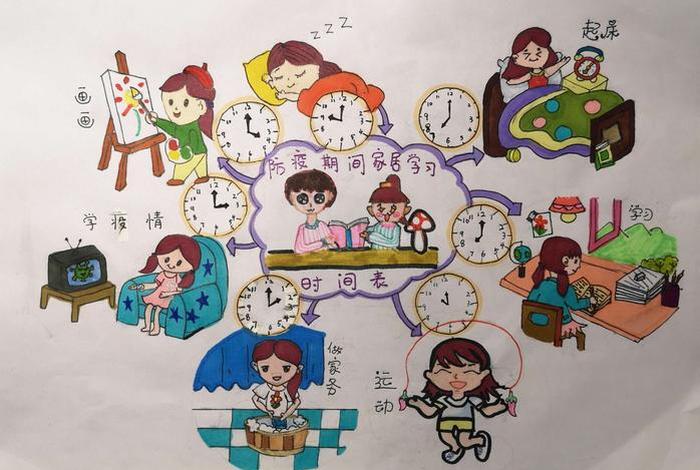 时间规划表图片，时间规划表图片可爱版