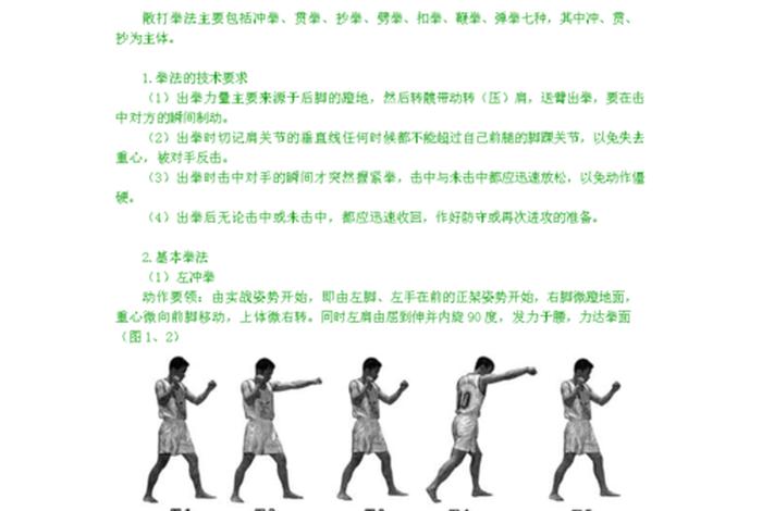 散打学习基础教程（散打入门基本教学视频）