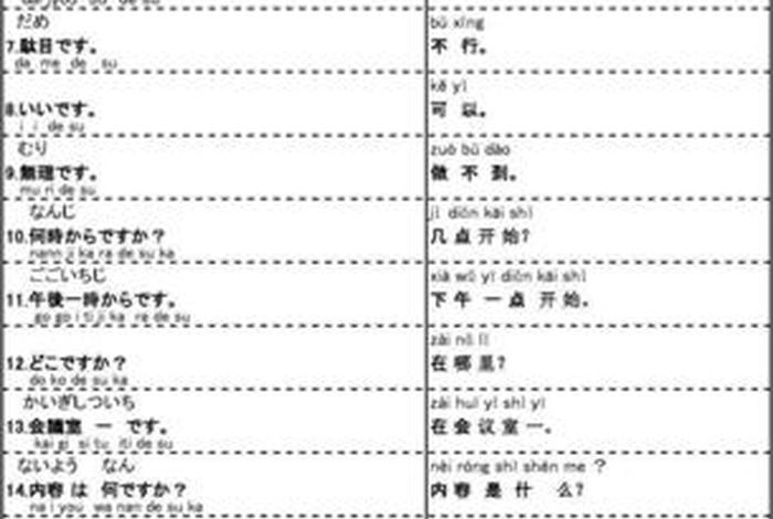 学习日语基础入门的知识；日语入门知识大全