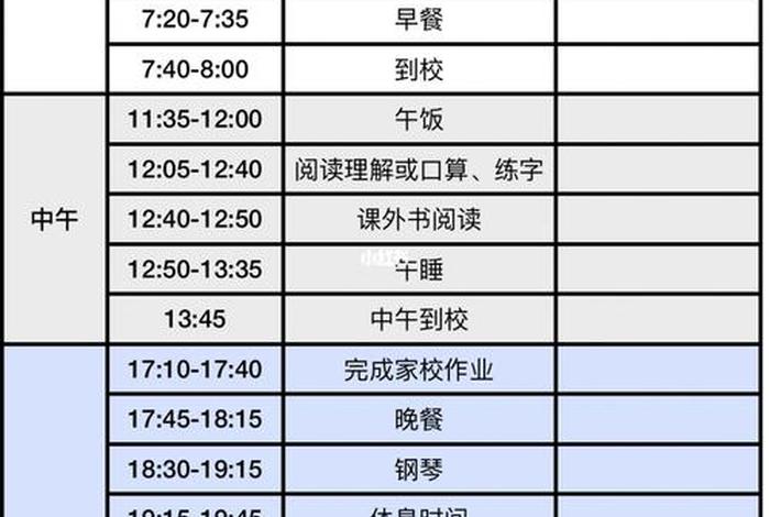 每日学习计划表、学霸每天一日计划表图片