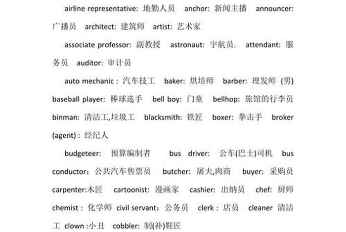 职业学习技巧 - 职业诀窍英语短语