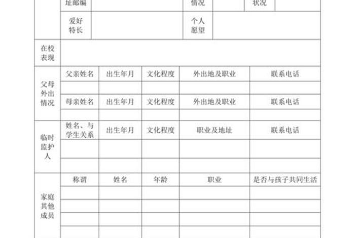 学习档案模板（学生成长档案模板）