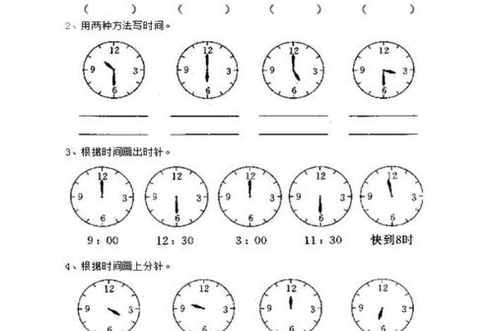学习认识钟表(小学生认识钟表图片) 学习认识钟表(小学生认识钟表图片)