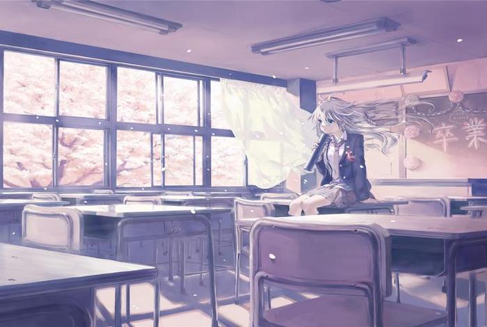 壁纸学校教室 - 壁纸学校动漫