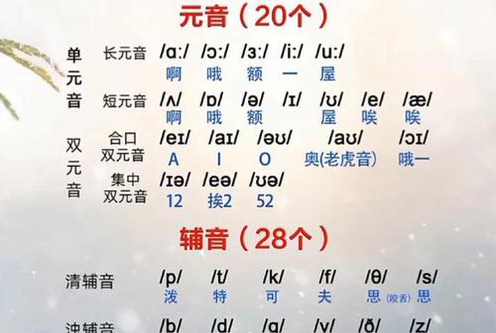 英语音标入门教程视频，英语音标初学入门视频教程
