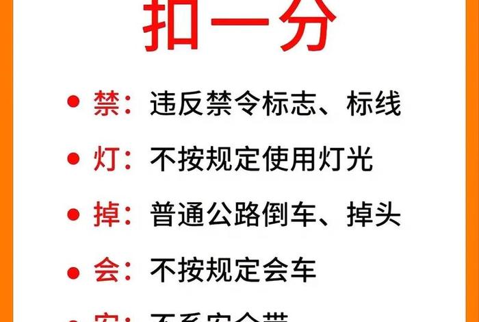 扣分