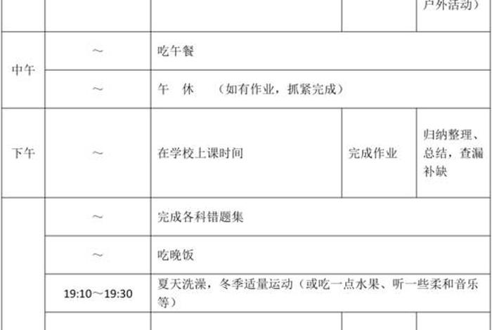 学习安排表的重要性 - 安排表是什么意思