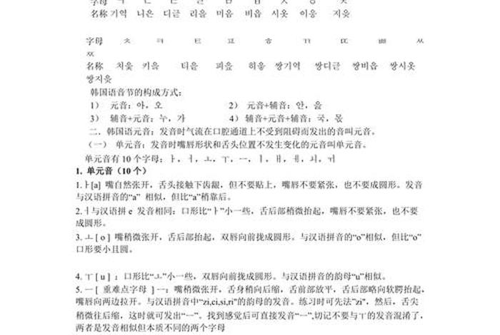 基础韩语学习方法、韩语基础自学