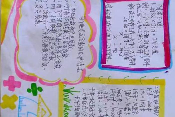 学习小报简单又漂亮；学学小报的图片