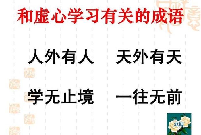 表示虚心学的成语（表示虚心学的成语四个字）