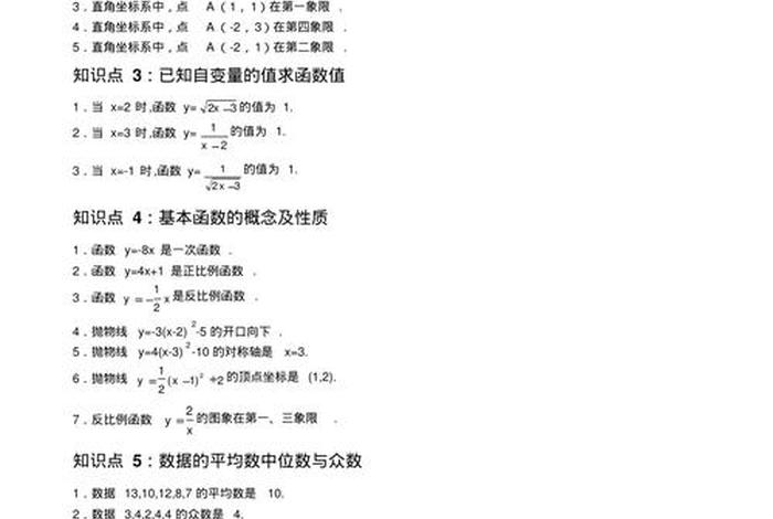 初中数学学习方法技巧中考考点 初中数学技巧总结