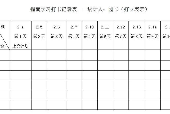 幼儿学习内容打卡，幼儿园打卡内容有哪些