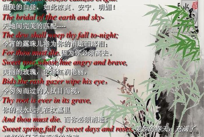 学习的英文朗诵 英文朗诵的英语