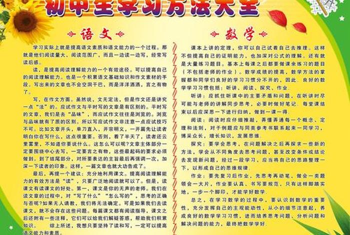 学习技巧初中、怎样学好初中的方法技巧