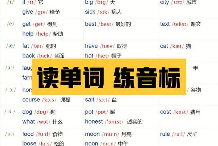 英语音标学习机（学英语音标的app排行）