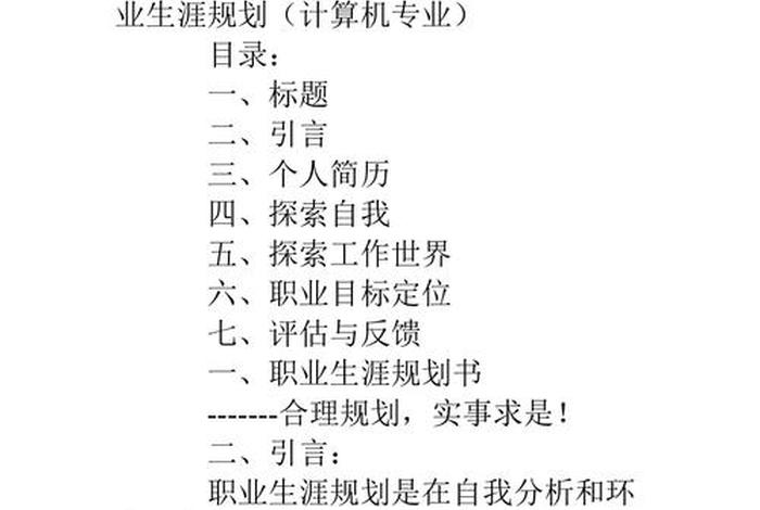 大学计算机学习规划（大学计算机生涯规划）